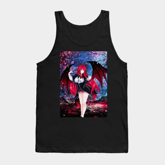 Red Ero Demon Tank Top by ZuleYang22